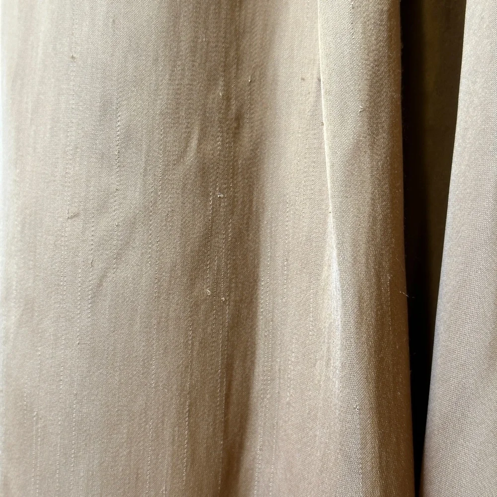Calypso St Barth Satin Jewel Tone Gold Charmeuse Pleated Baby Doll Tunic Blouse - Picture 14 of 14